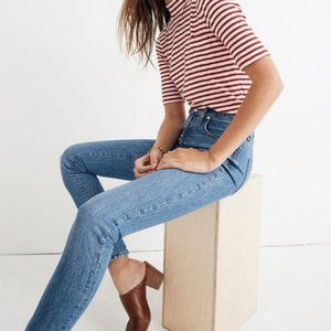 MADEWELL 9" Mid Rise Skinny Jeans Comfort Stretch